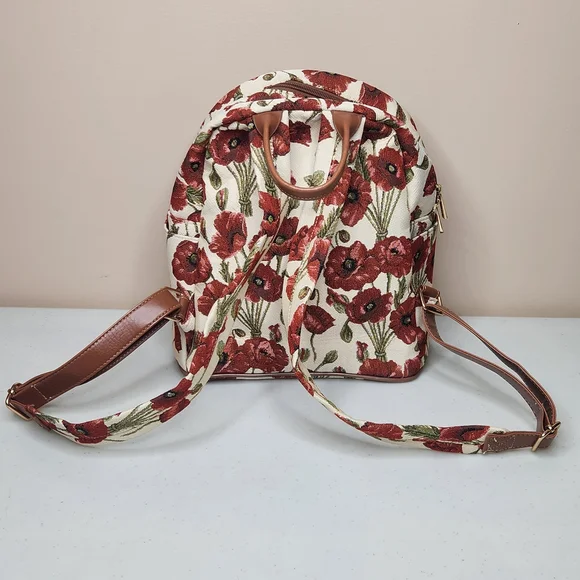 Signare Tapestry Backpack – Poppy Floral Print - Picture 4 of 10